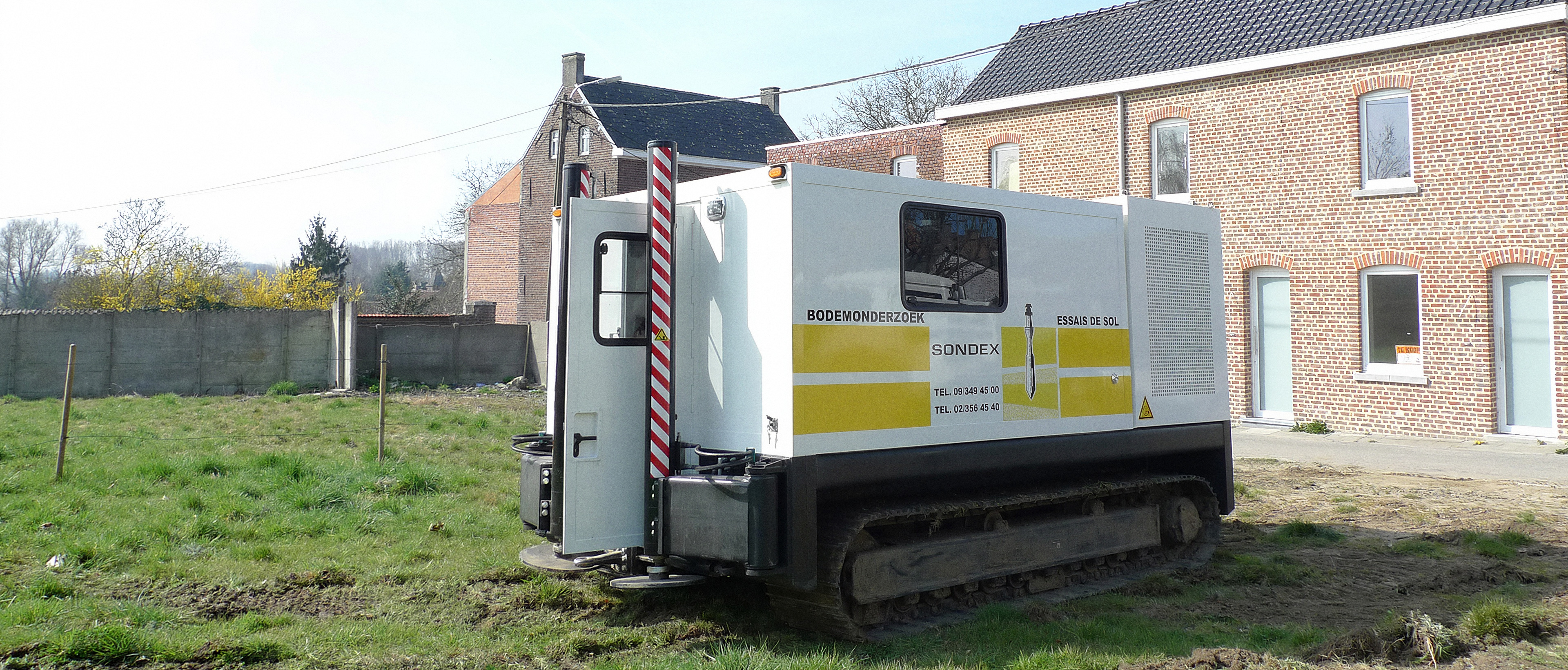 Sondeerrups 100 kN van Sondex tijdens een diepsondering